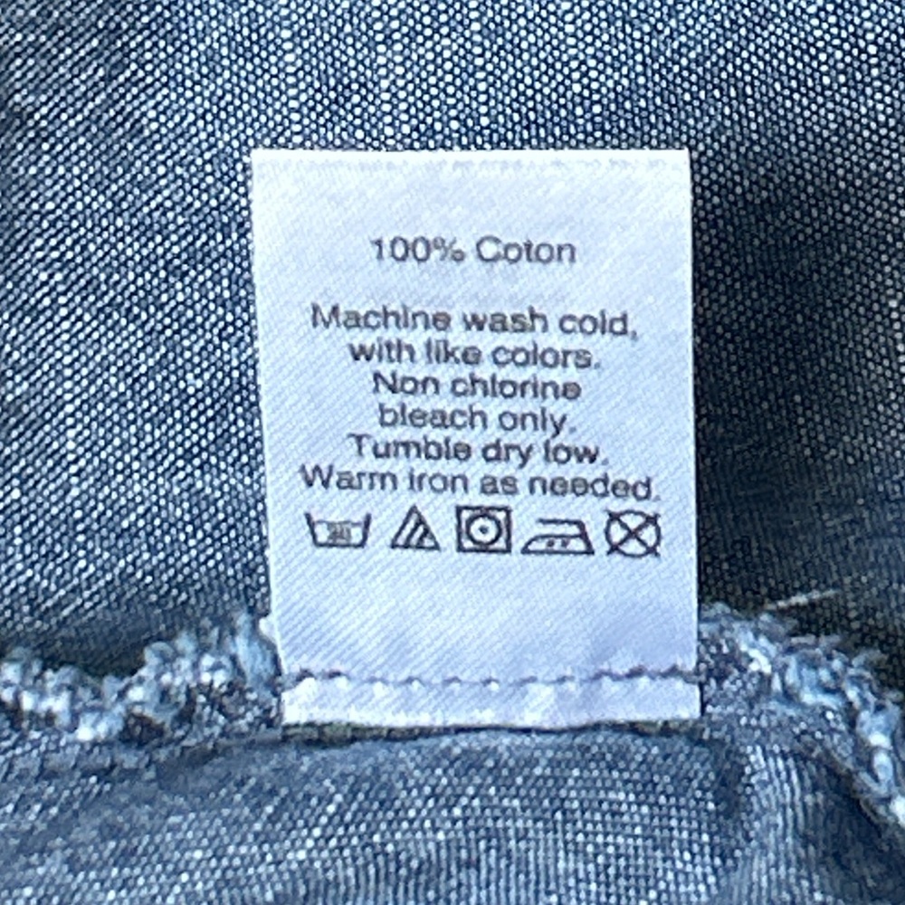 J. Crew Chambray Faux Wrap Short Sleeve Mini Dress - 6 - Medium Wash Blue - Picture 13 of 16